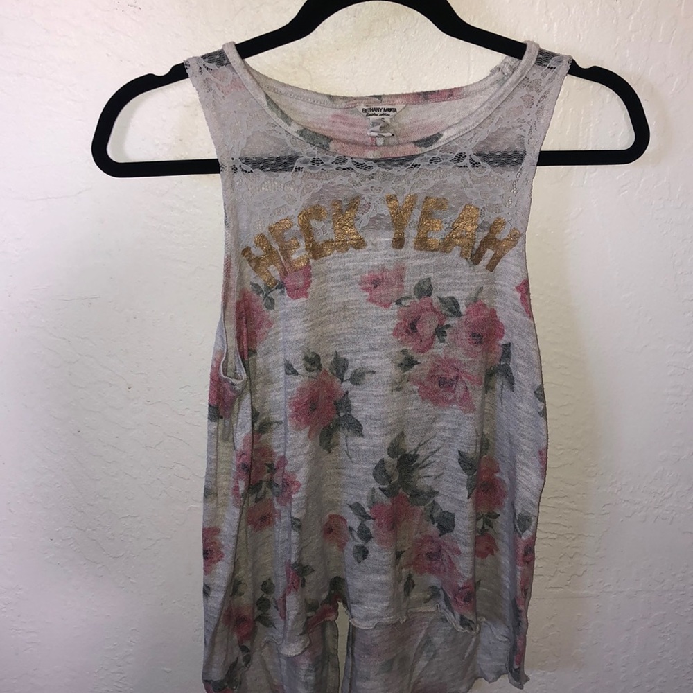 Bethany Mota Floral Tank